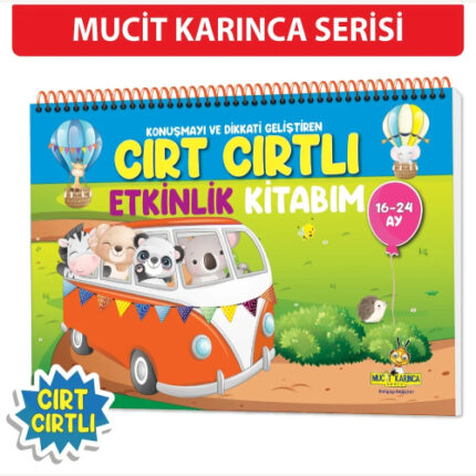 Konuşma ve Dikkati Geliştiren CIRT CIRTLI Etkinlik Kitabım: 16-24 ay