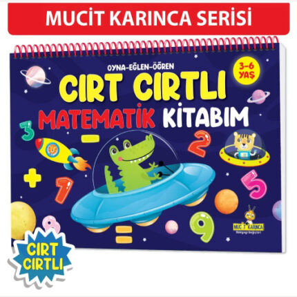 Oyna Eğlen Öğren – CIRT CIRTLI Matematik Kitabım: 3-6 yaş (Sayılar, Şekiller, Saatler, Örüntüler, Toplama, Çıkarma, Sudoku)