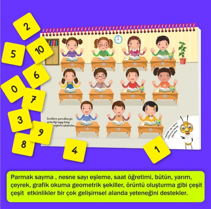 Oyna Eğlen Öğren – CIRT CIRTLI Matematik Kitabım: 3-6 yaş (Sayılar, Şekiller, Saatler, Örüntüler, Toplama, Çıkarma, Sudoku) – Bild 4