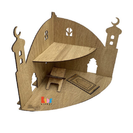 İki Katlı Ahşap Maket Mescit