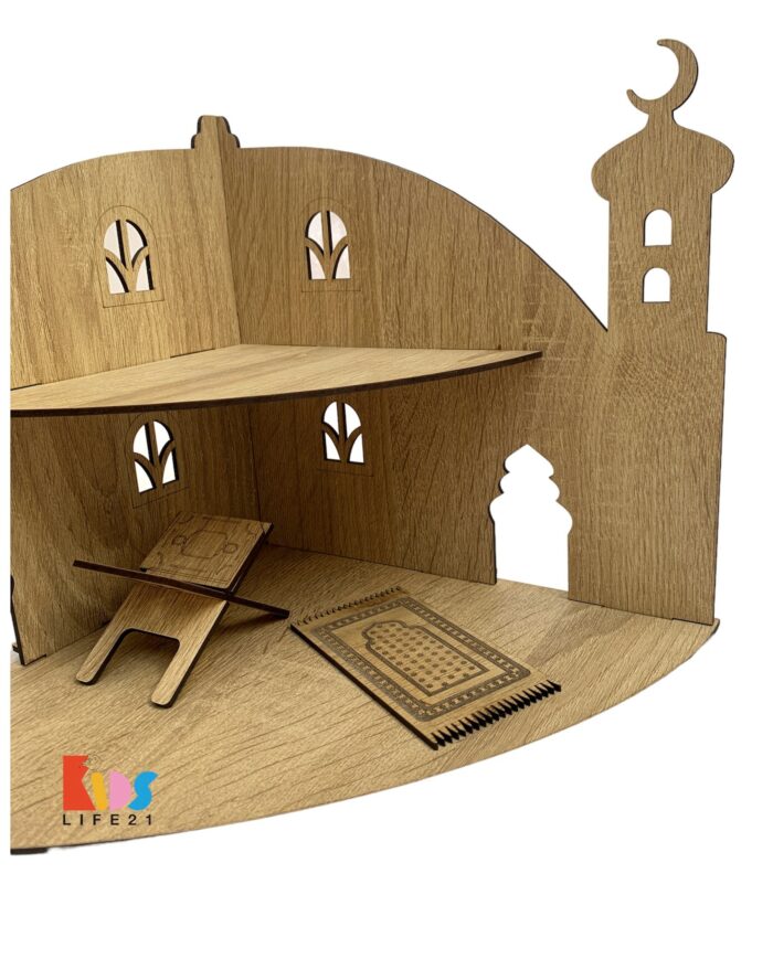 İki Katlı Ahşap Maket Mescit – Bild 6