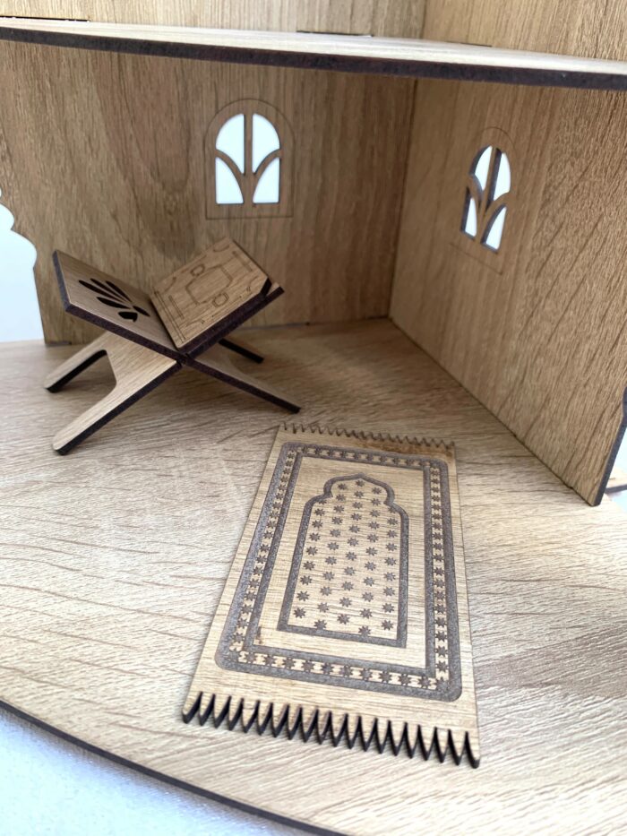 İki Katlı Ahşap Maket Mescit – Bild 4