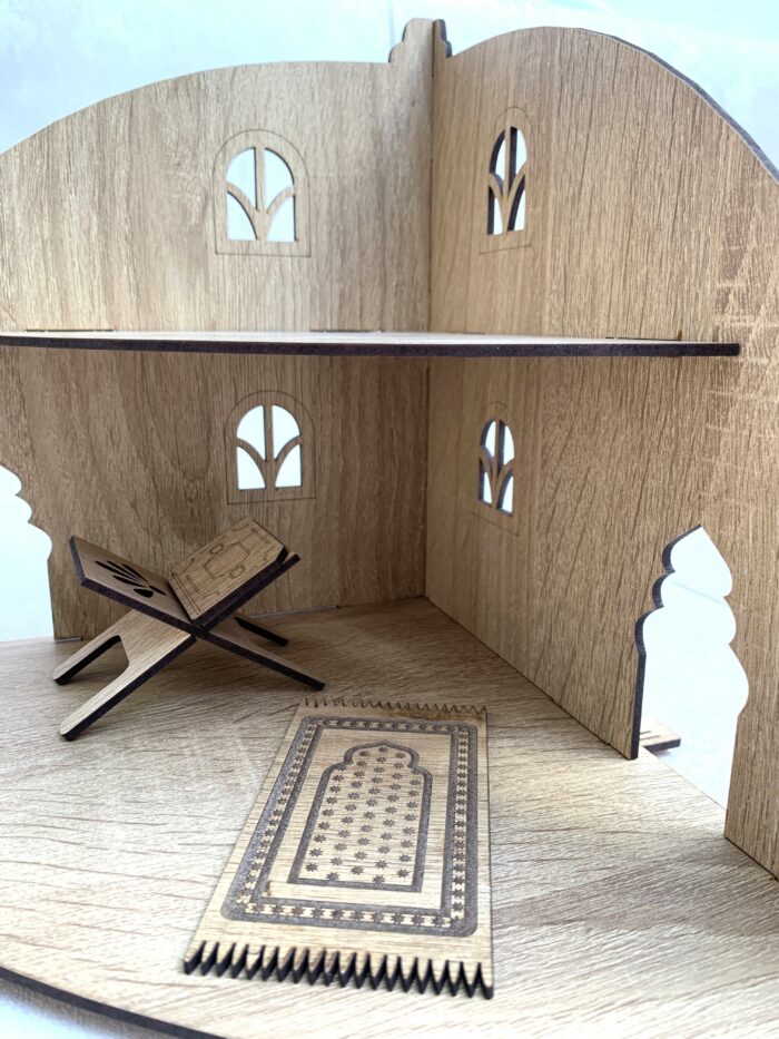 İki Katlı Ahşap Maket Mescit – Bild 5