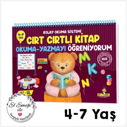 Cırt Cırtlı Kitap Okuma Yazmayı Öğreniyorum (4 - 7 Yaş)