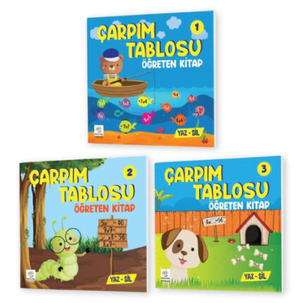 Çarpım Tablosu Öğreten Kitap Seti YAZ-SİL