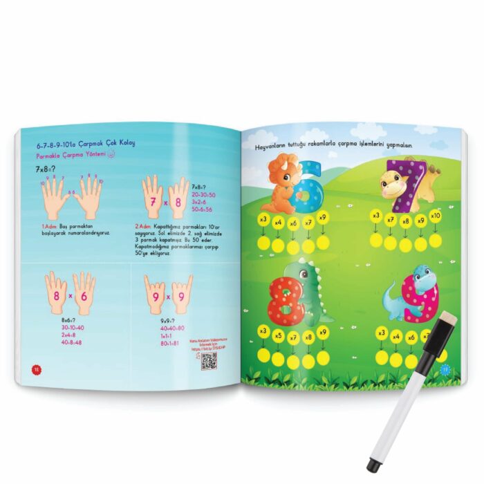 carpim-tablosu-ogreten-kitap-seti-yaz--a8613d Çarpım Tablosu Öğreten Kitap Seti YAZ-SİL – Bild 4