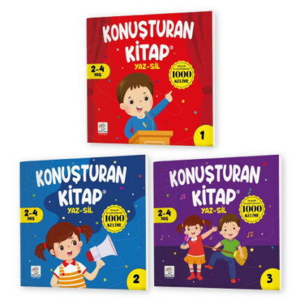 Konuşturan Kitap Serisi YAZ-SİL (Türkçede En Çok Kullanılan 1000 Kelime)