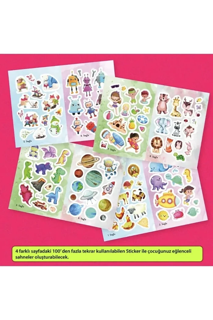 2_org_zoom Tükenmeyen Sticker Kitabım (100+ Tekrar Tekrar Kullanılabilen Sticker) – Bild 4