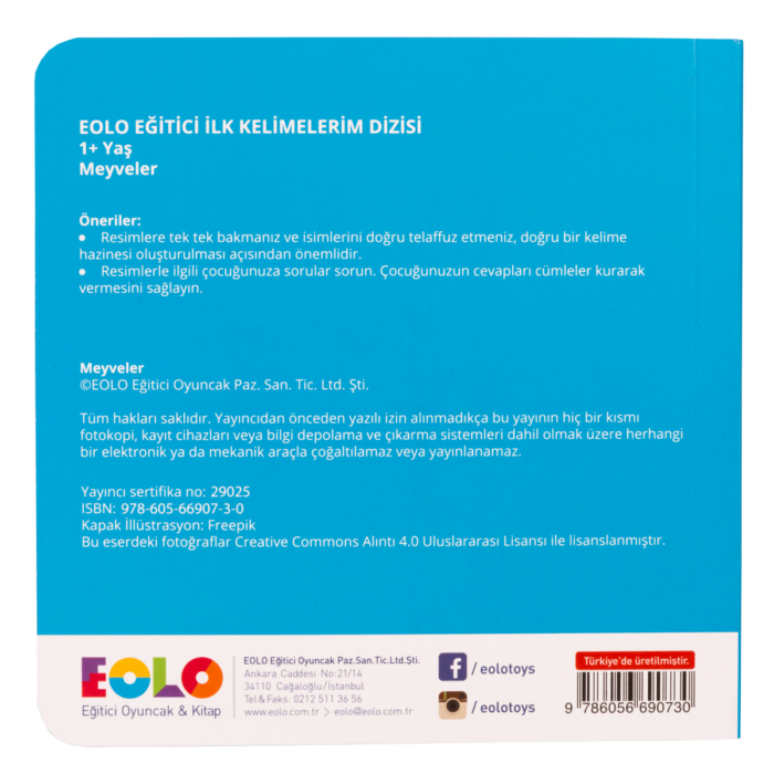 İlk Kelimelerim Dizisi - Meyveler – Bild 3