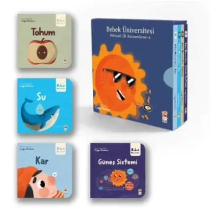 Bebek Üniversitesi 4 / Hikayeli İlk Kavramlarım Set (4 Kitap)